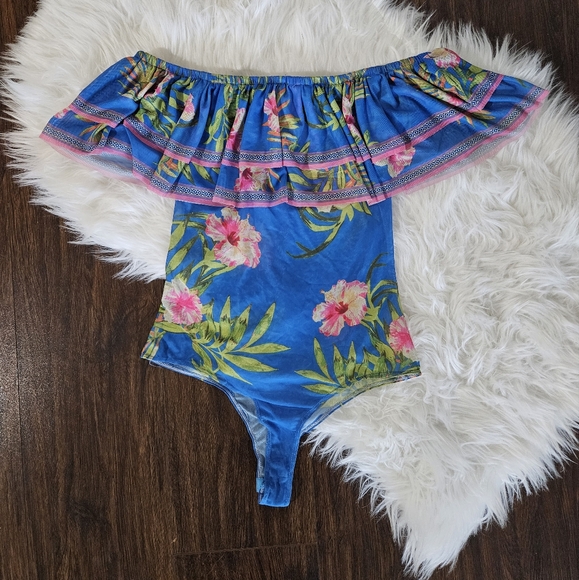 Fashion Nova Blue Bodysuit - Picture 4 of 5